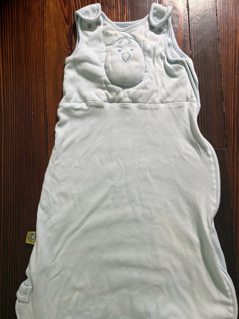 Nested Bean Baby Sleep Sack - Light Blue Sleeveless Wearable Blanket